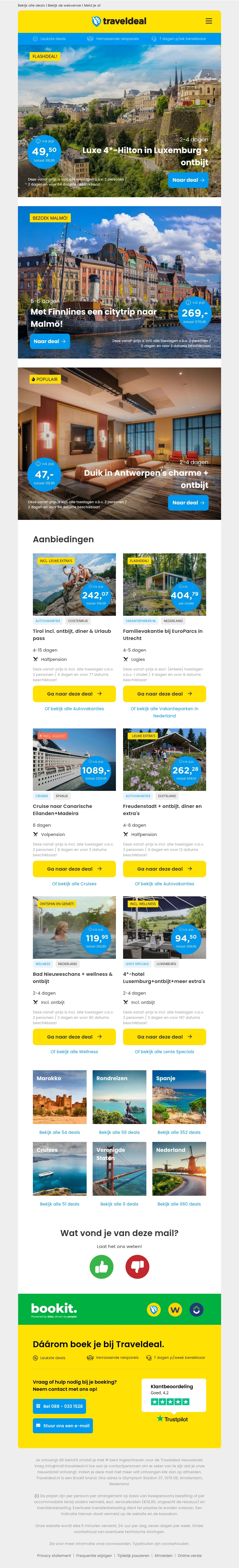 LUXE 4*-HILTON Luxemburg + ontbijt v.a. 49,50 | Citytrip Malmö + overtocht + snacks & meer v.a. 269 p.p.! LUXE 4*-HILTON Luxemburg + ontbijt v.a. 49,50 | Citytrip Malmö + overtocht + snacks & meer v.a. 269 p.p.!