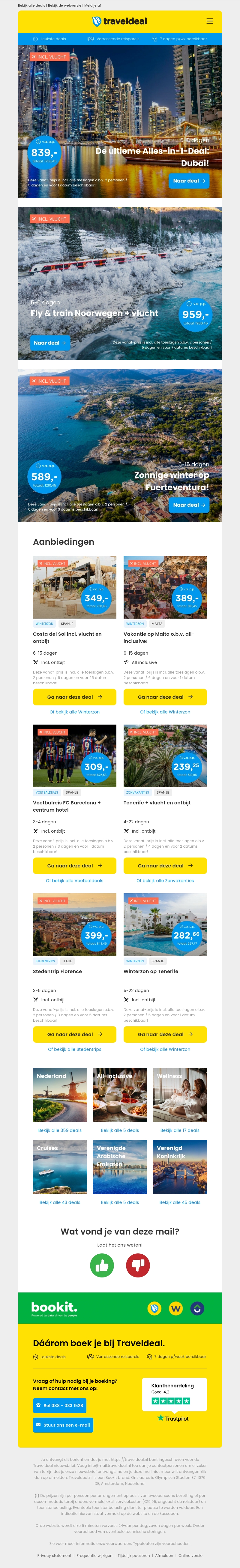 De ultieme Alles-in-1-Deal: Dubai! v.a. €839 per persoon | Fly & train Noorwegen + vlucht v.a. €959 per persoon & meer De ultieme Alles-in-1-Deal: Dubai! v.a. €839 per persoon | Fly & train Noorwegen + vlucht v.a. €959 per persoon & meer