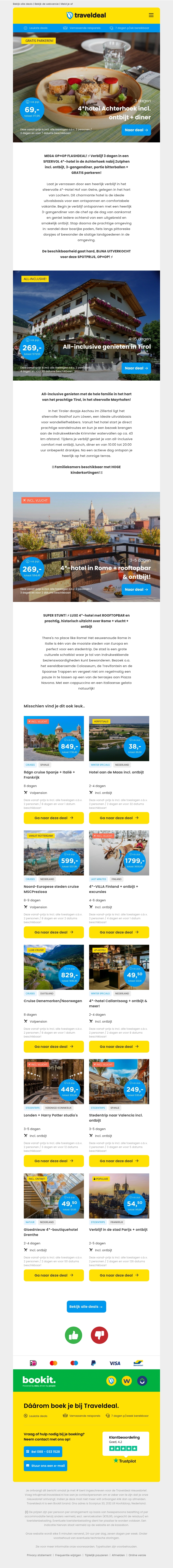 NIET NORMAAL! 🤯 3 dgn Achterhoek + ontbijt, 3-gangendiner & bitterballen 69 p.p.! 😱 | All-inclusive familievakantie Tirol v.a. 369 & MEER! NIET NORMAAL! 🤯 3 dgn Achterhoek + ontbijt, 3-gangendiner & bitterballen 69 p.p.! 😱 | All-inclusive familievakantie Tirol v.a. 369 & MEER!