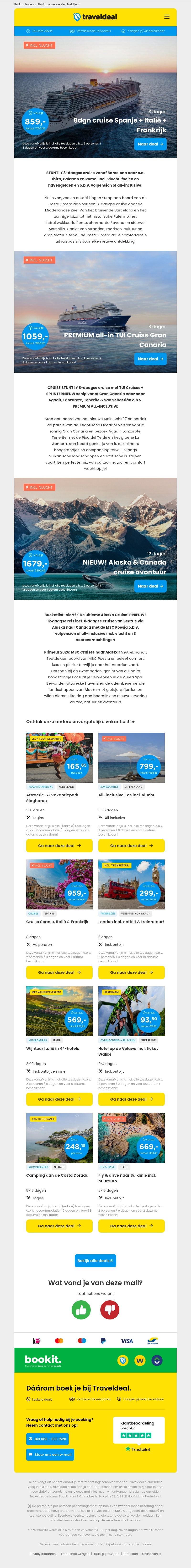 Super Cruise Deals! 😱 Costa Smeralda – Middellandse parels + volpension 859 p.p.! 🚢 Super Cruise Deals! 😱 Costa Smeralda – Middellandse parels + volpension 859 p.p.! 🚢