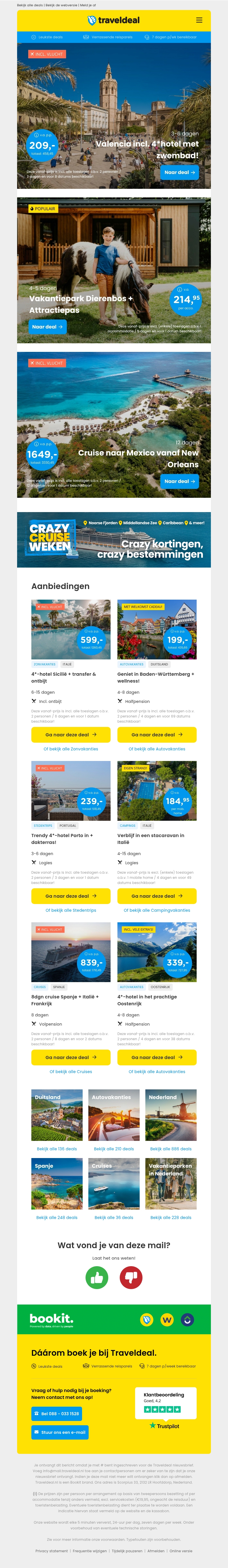 ☀️ Stedentrip Valencia + 4*-hotel met zwembad v.a. 209 | Vakantiepark Dierenbos + Beekse Bergen v.a. 214,95 per acco! ☀️ Stedentrip Valencia + 4*-hotel met zwembad v.a. 209 | Vakantiepark Dierenbos + Beekse Bergen v.a. 214,95 per acco!