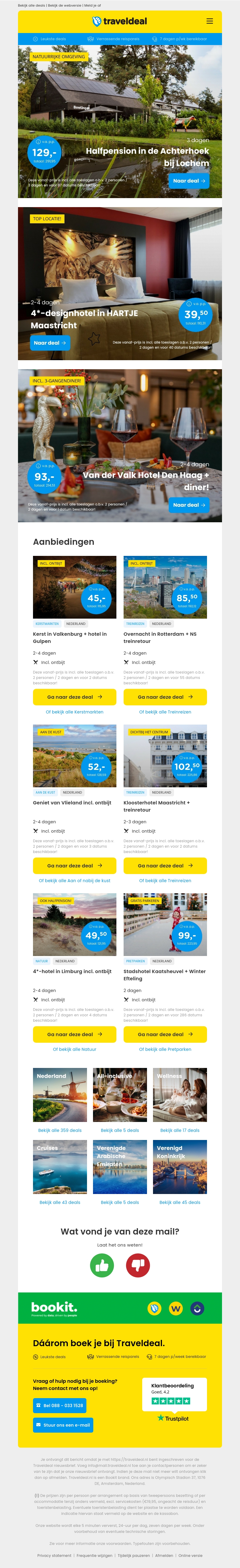 Halfpension in de Achterhoek bij Lochem v.a. €129 per persoon & meer deals Halfpension in de Achterhoek bij Lochem v.a. €129 per persoon & meer deals