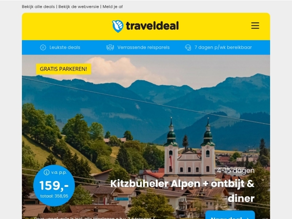🔥 HOT DEALS! ⚠️ Familiehotel Kitzbüheler Alpen + dagelijks diner v.a. 159 | 4/15 dgn all-inclusive Mallorca + transfer v.a. 339 p.p.! 🔥
