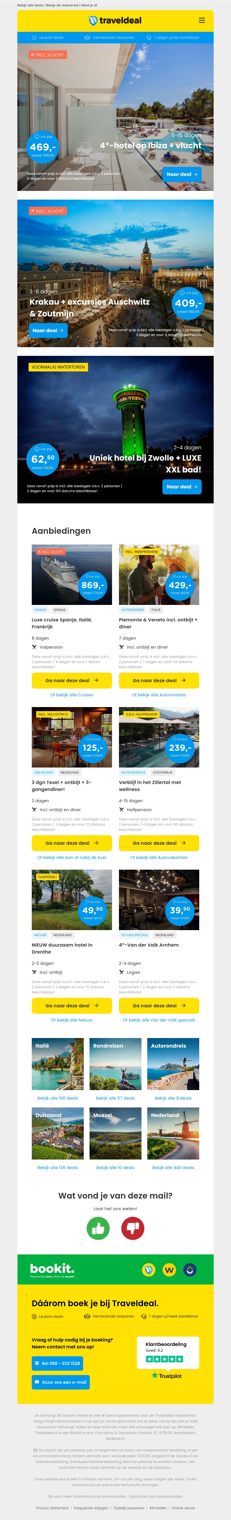 ☀️ IBIZA DEAL! + vlucht + transfer v.a. 469 | Excursietrip Krakau 409 | Watertoren Zwolle + XXL Bad v.a. 62,50 p.p.! ☀️ IBIZA DEAL! + vlucht + transfer v.a. 469 | Excursietrip Krakau 409 | Watertoren Zwolle + XXL Bad v.a. 62,50 p.p.!