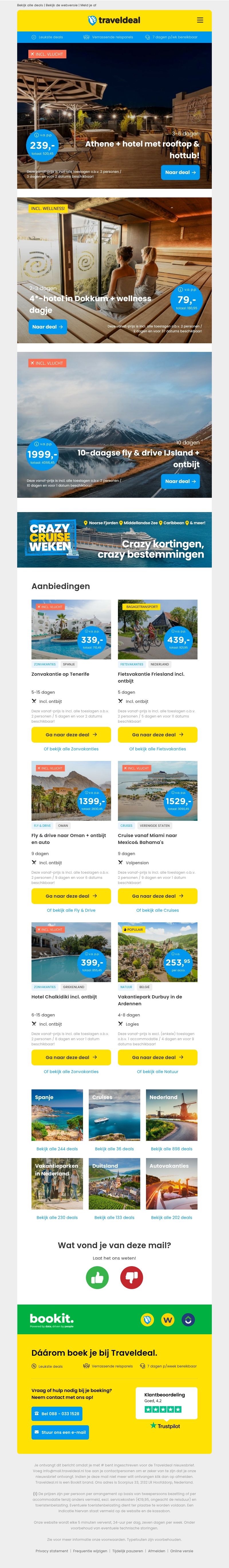 Stedentrip Athene + hotel met rooftop v.a. 239 | 4*-hotel hartje Dokkum + entree wellness v.a. 79 p.p.! 🤯 Stedentrip Athene + hotel met rooftop v.a. 239 | 4*-hotel hartje Dokkum + entree wellness v.a. 79 p.p.! 🤯