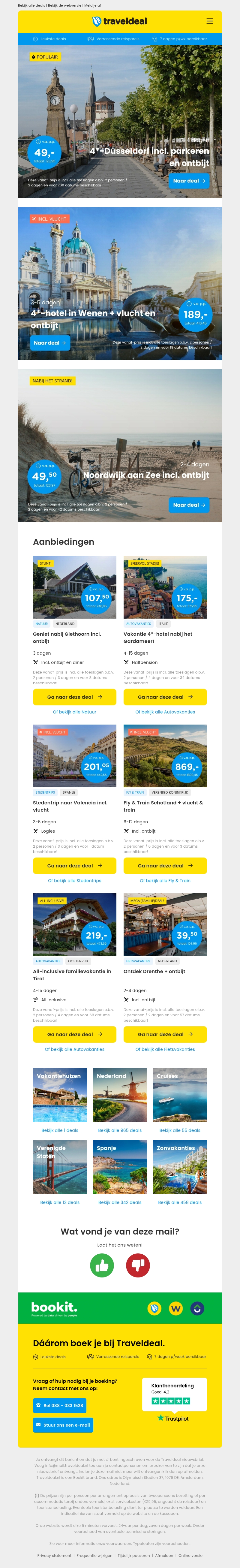 🧳 LUXE 4*-Düsseldorf + ontbijt & parkeren v.a. 49 | 4*-Stedentrip Wenen v.a. 199 & meer! 🧳 LUXE 4*-Düsseldorf + ontbijt & parkeren v.a. 49 | 4*-Stedentrip Wenen v.a. 199 & meer!