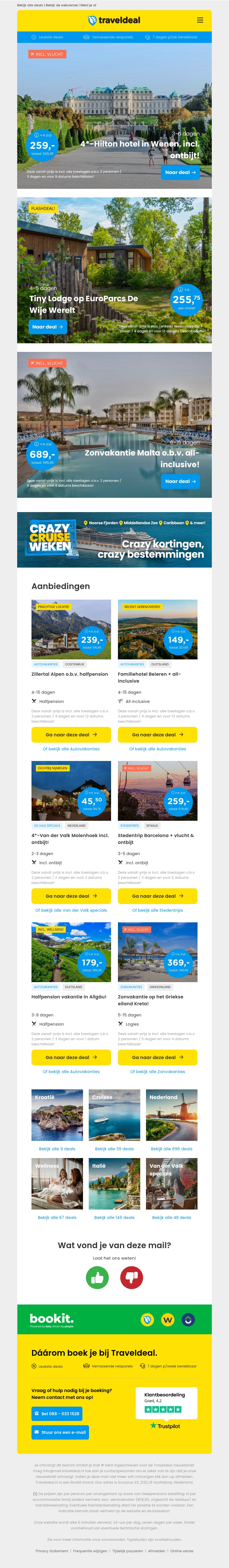 CITY DEAL! 😍 4*-Hilton Wenen + vlucht & ontbijt v.a. 259 | Tiny Lodge EuroParcs De Wije Werelt v.a. 255,75 per acco! CITY DEAL! 😍 4*-Hilton Wenen + vlucht & ontbijt v.a. 259 | Tiny Lodge EuroParcs De Wije Werelt v.a. 255,75 per acco!
