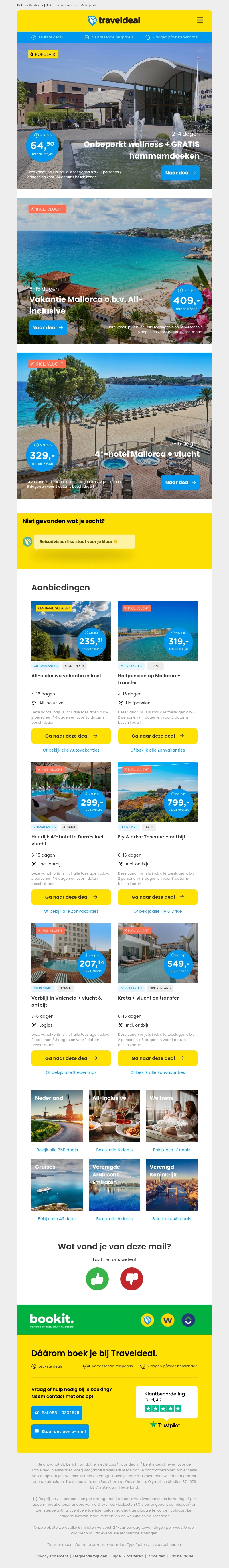 Onbeperkt wellness + GRATIS hammamdoeken v.a. €64.50 per persoon | Vakantie Mallorca o.b.v. All-inclusive v.a. €409 per persoon & meer Onbeperkt wellness + GRATIS hammamdoeken v.a. €64.50 per persoon | Vakantie Mallorca o.b.v. All-inclusive v.a. €409 per persoon & meer