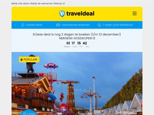 FLASHDEAL! ⚡ 4*-hotel Parijs + ontbijt 54,50 | Nieuw hotel in hartje Leiden + ontbijt 49,50 p.p.! 🤯