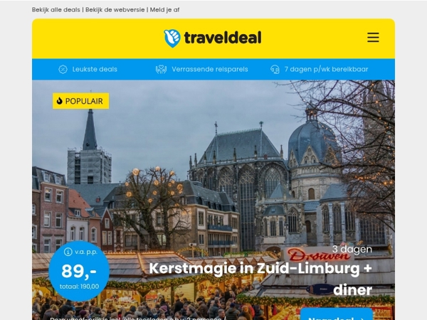 Topfavoriet! 😱 3 dgn kerstmagie Zuid-Limburg | Wildarrangement Twente & Hilton Düsseldorf!