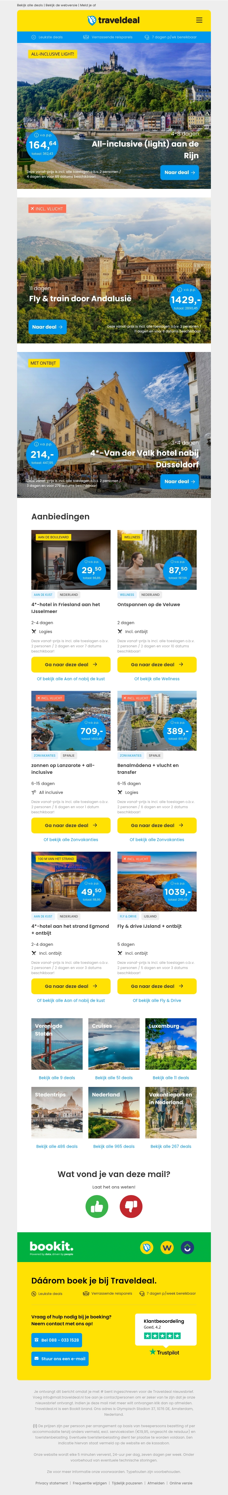 4 dgn all-inclusive aan de Rijn bij Koblenz v.a. 165 | 11-daagse fly & train Andalusië v.a. 1429 pp! 4 dgn all-inclusive aan de Rijn bij Koblenz v.a. 165 | 11-daagse fly & train Andalusië v.a. 1429 pp!