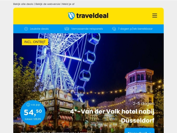 KERSTDEAL! 🎄 Van der Valk hotel Moers bij Düsseldorf v.a. 54,50 | Laatste kans: Safari Hotel Beeke Bergen v.a. 104,50 p.p.