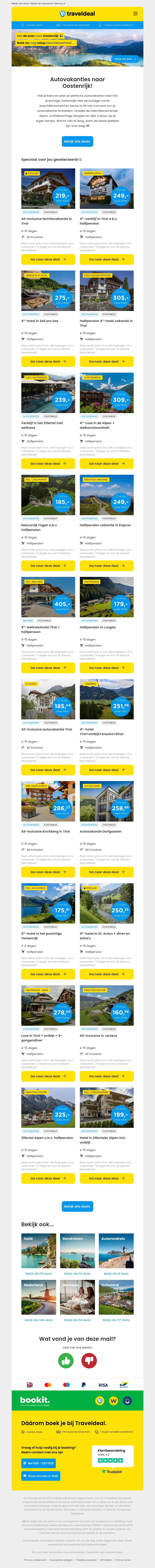 De allerbeste autovakanties naar Oostenrijk! 🚗 4 dgn all-inclusive Tirol v.a. 219 | LUXE Boutique hotel Zell am See v.a. 275 & meer! De allerbeste autovakanties naar Oostenrijk! 🚗 4 dgn all-inclusive Tirol v.a. 219 | LUXE Boutique hotel Zell am See v.a. 275 & meer!