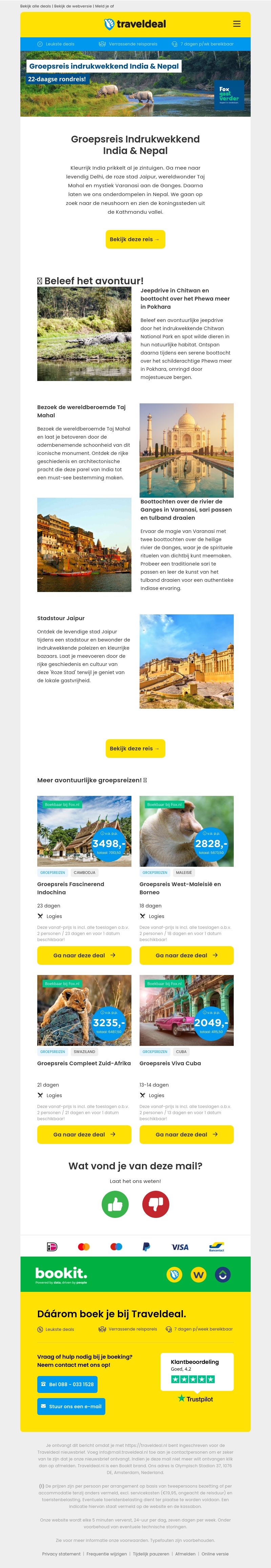 UNIEK! ✨ Ontdek de Schatten van India en Nepal UNIEK! ✨ Ontdek de Schatten van India en Nepal