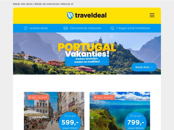 Jouw reis naar Portugal komt eraan..