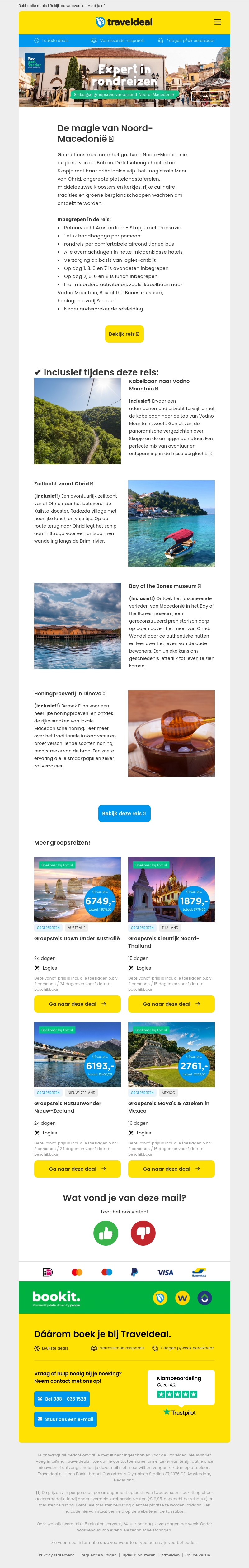 Gaaf! 🤩 8-daagse georganiseerde groepsrondreis Noord-Macedonië v.a. 1149 p.p.! Gaaf! 🤩 8-daagse georganiseerde groepsrondreis Noord-Macedonië v.a. 1149 p.p.!