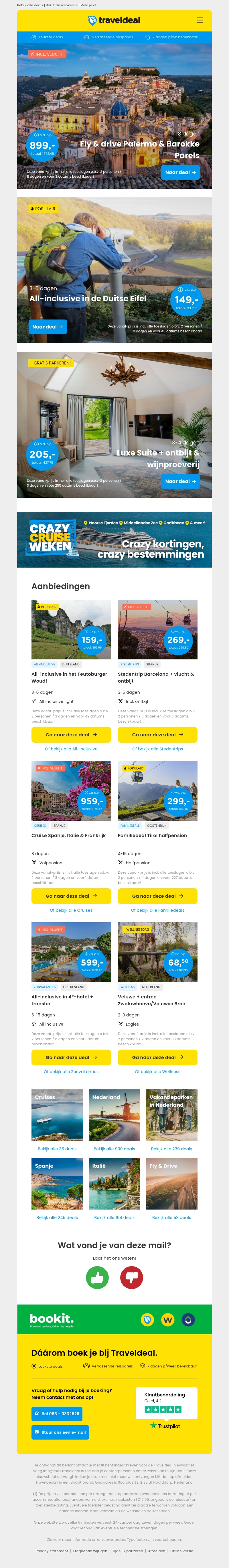 💎 Fly & Drive Palermo & Barokko Parels v.a. 899 | 3-6 dgn all-inclusive in de Duitse Eifel v.a. 149 p.p.! 😱 💎 Fly & Drive Palermo & Barokko Parels v.a. 899 | 3-6 dgn all-inclusive in de Duitse Eifel v.a. 149 p.p.! 😱