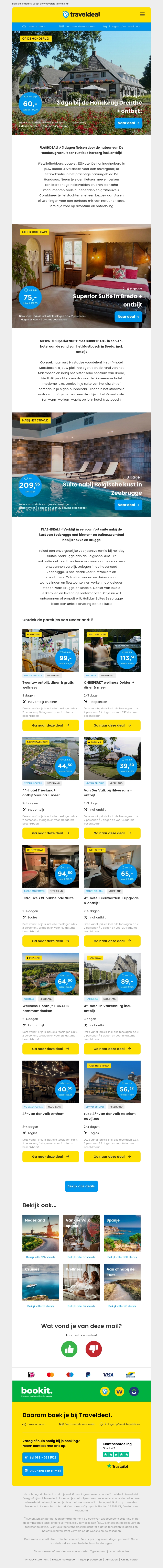 Actieprijzen! 🏷️ 3 dagen Drenthe + ontbijt 60 p.p. | 4*-Breda SUITEDEAL + BUBBELBAD 🛁 + ontbijt v.a. 75 p.p.! Actieprijzen! 🏷️ 3 dagen Drenthe + ontbijt 60 p.p. | 4*-Breda SUITEDEAL + BUBBELBAD 🛁 + ontbijt v.a. 75 p.p.!