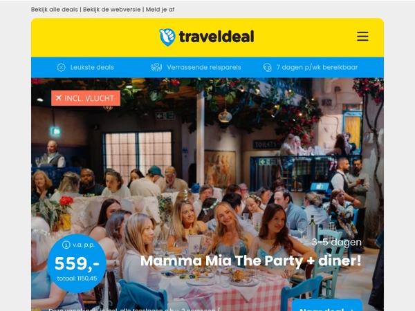 🏙️ Nieuwe stedentrips! 🎵 Mamma Mia The Party Londen + diner 559 | Krakau + trendy 4*-hotel 189 | Lissabon + rooftop zwembad v.a. 269 pp!