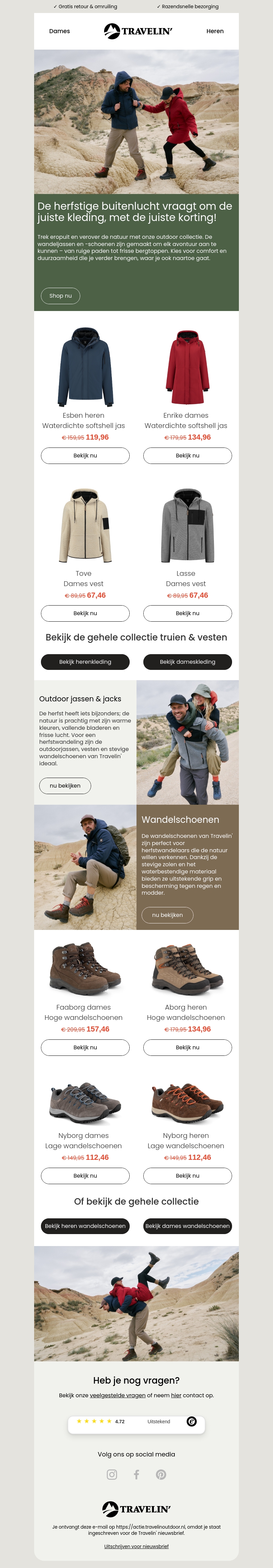 Klaar om de natuur te veroveren? Ontdek de outdoor collectie! Klaar om de natuur te veroveren? Ontdek de outdoor collectie!