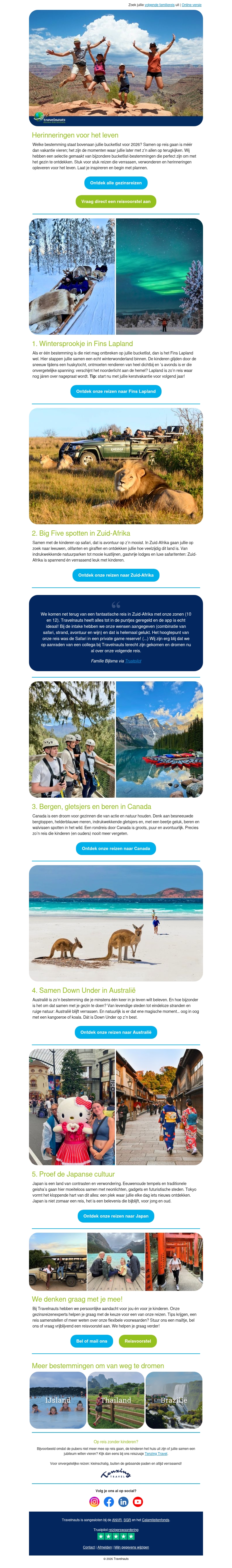 Van dromen naar plannen: vijf bucketlist-reizen Van dromen naar plannen: vijf bucketlist-reizen