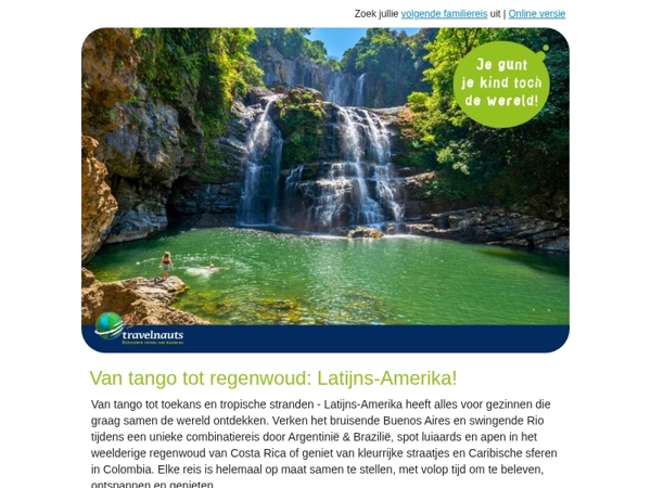 Hi Mail, reis je mee naar Latijns-Amerika?