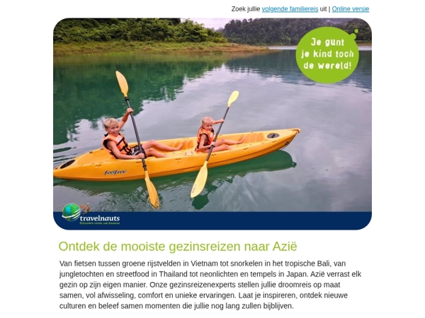 Ontdek de mooiste gezinsreizen naar Azië