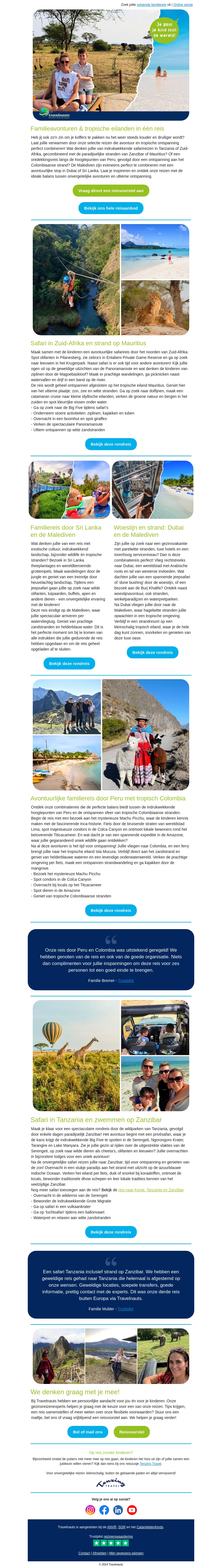 Familieavonturen & tropische eilanden in één reis 🦁🌴 Familieavonturen & tropische eilanden in één reis 🦁🌴