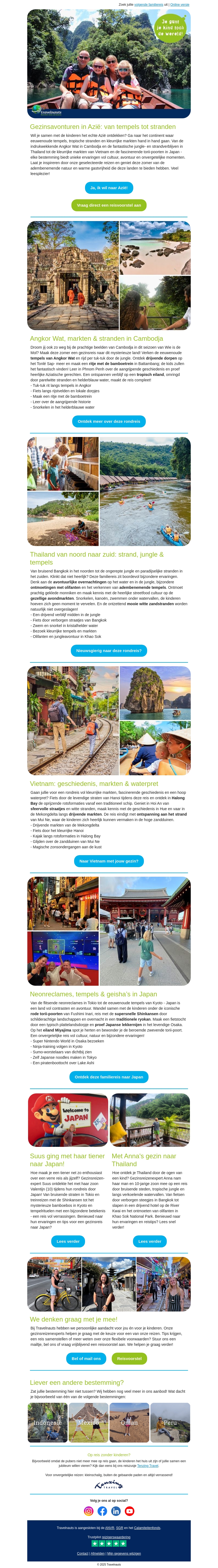 De leukste gezinsreizen in Azië: van tempels tot stranden 🛕🏝️ De leukste gezinsreizen in Azië: van tempels tot stranden 🛕🏝️