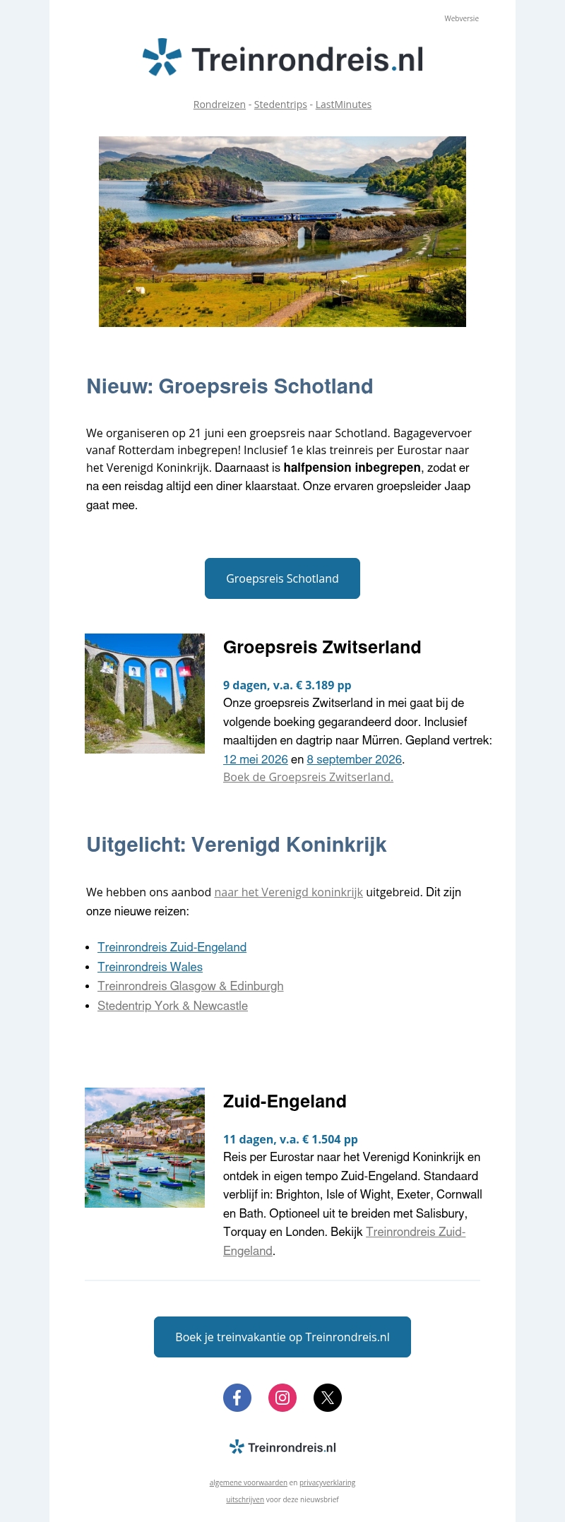 Groepsreis Schotland & Zwitserland Groepsreis Schotland & Zwitserland
