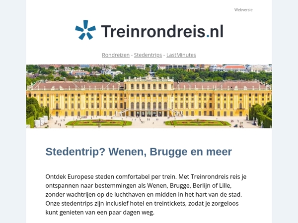 Stedentrips: Wenen, Brugge, Praag en meer