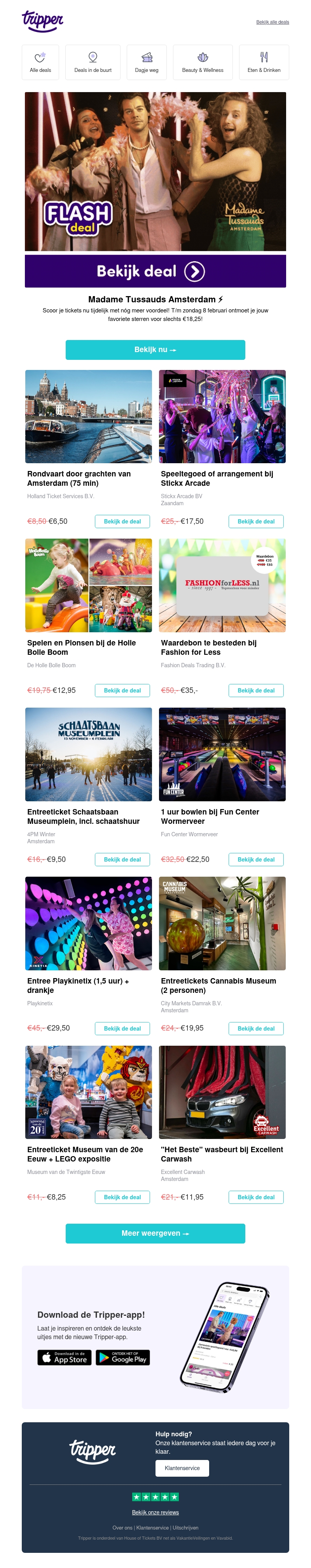 ⚡Flashdeal: nu tijdelijk extra voordeel op Madame Tussauds ⚡Flashdeal: nu tijdelijk extra voordeel op Madame Tussauds