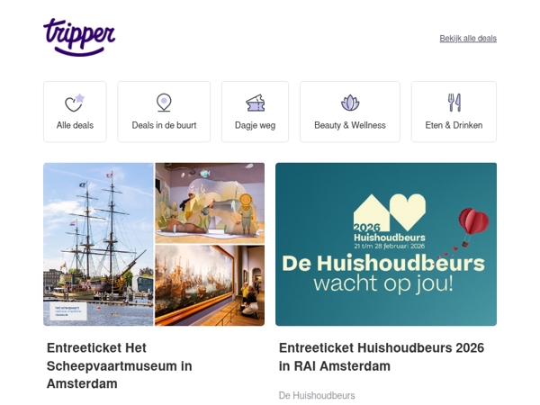 Dit weekend iets leuks doen? Check Tripper! 💜
