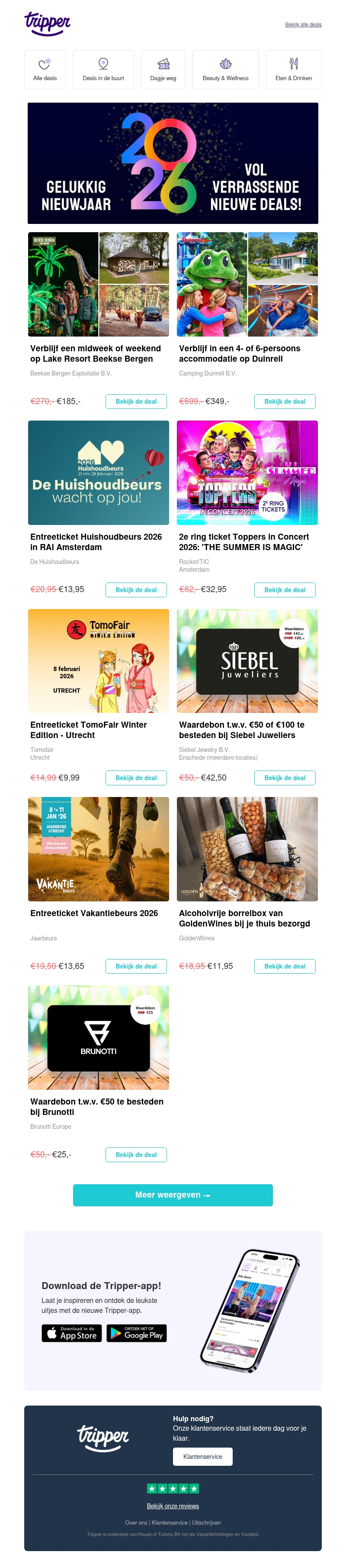 π Gelukkig nieuwjaar! Een nieuw jaar vol verrassend mooie deals π Gelukkig nieuwjaar! Een nieuw jaar vol verrassend mooie deals