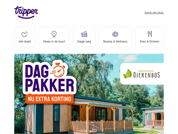 Dagpakker: Vakantiepark Dierenbos 🐷🦙 - slapen tussen de boerderijdieren