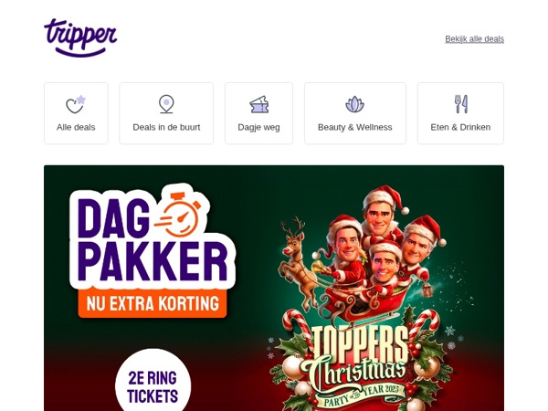 Dagpakker: Toppers 'Christmas Party of the Year 2025'🎄