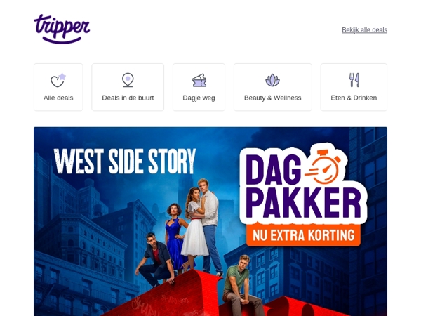 Dagpakker: musical WEST SIDE STORY 🎵