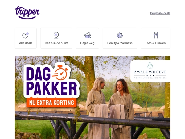 Dagpakker: Wellnessresort Zwaluwhoeve  🧖‍♀️