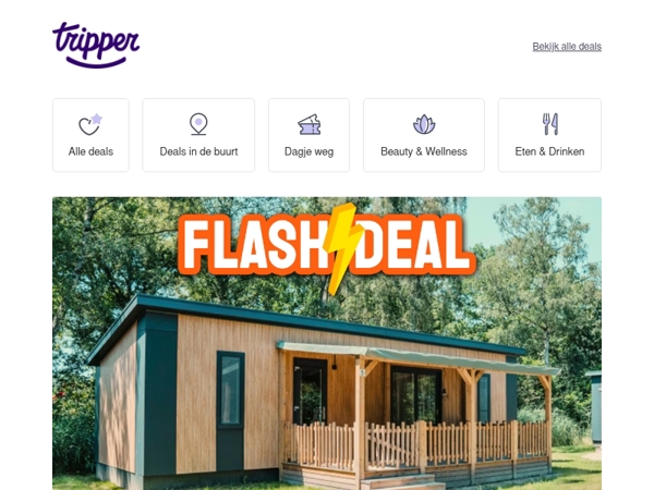 50% korting op een verblijf bij Vakantiepark Dierenbos 🏡