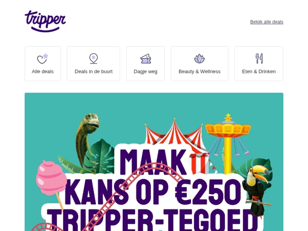Win €250,- Tripper-tegoed voor een onvergetelijke zomer