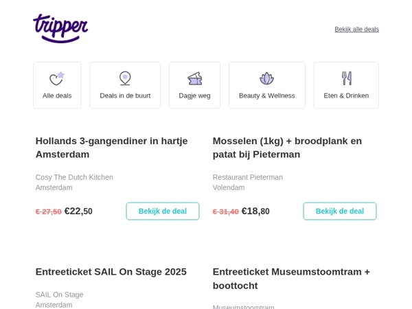 SAIL Amsterdam 2025, restaurantdeals én meer!