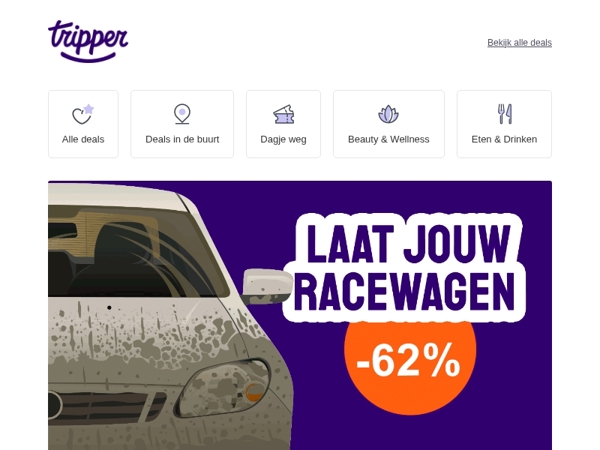 Een race naar een blinkende auto 🏎