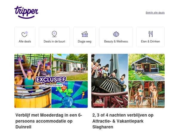 Pak je voordeel op de mooiste vakantieparken!🏡