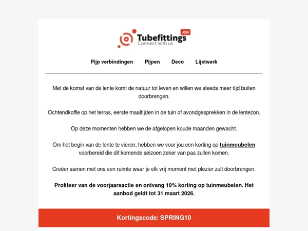 Maak je tuin en terras klaar voor de lente 🌱