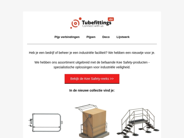 Nieuw bij Tubefittings.eu - gezondheids- en veiligheidsstructuren voor de industrie 👷