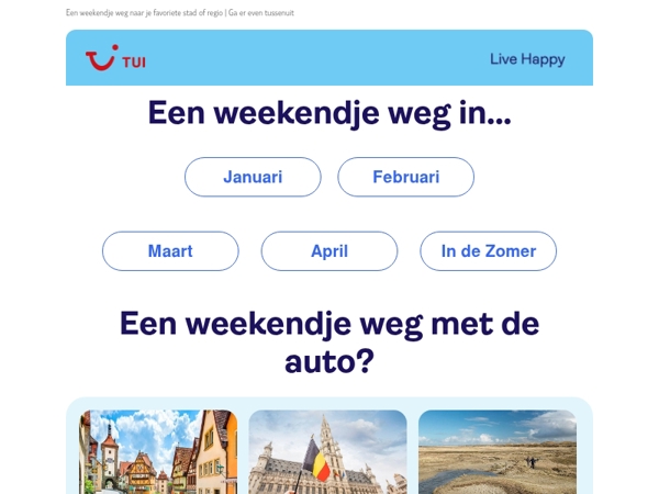 Jouw weekendje weg wacht op je...