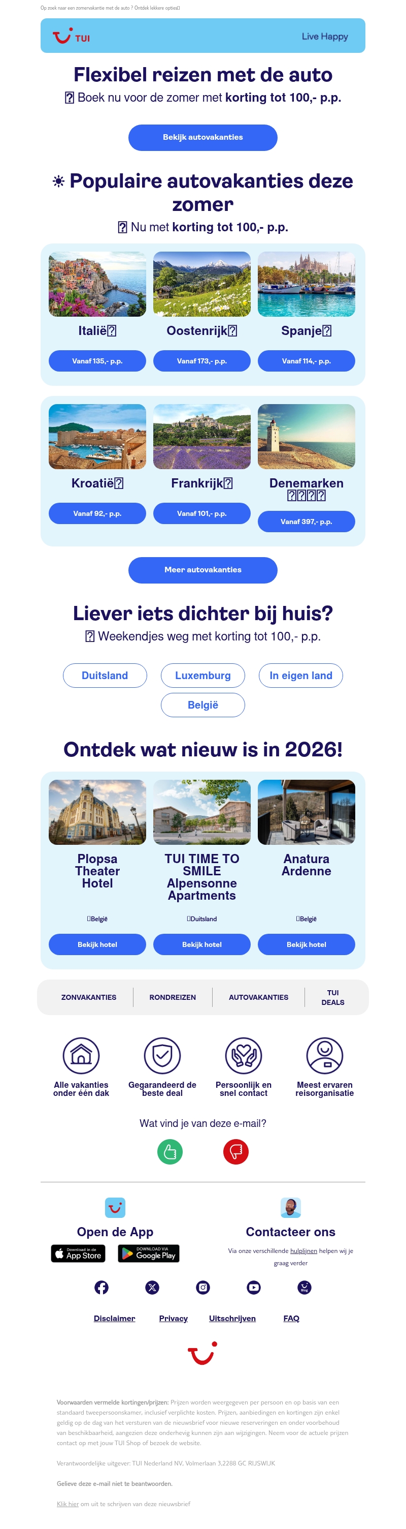Flexibel reizen met de auto | Nu met zomerkorting Flexibel reizen met de auto | Nu met zomerkorting