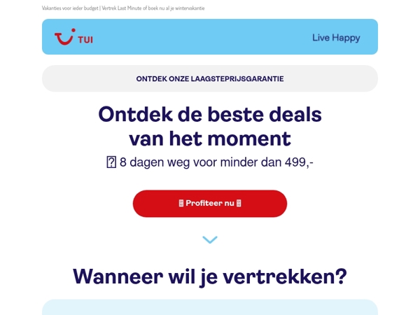 Onder de 499,- naar de zon! Ontdek snel meer want OP = OP 👉