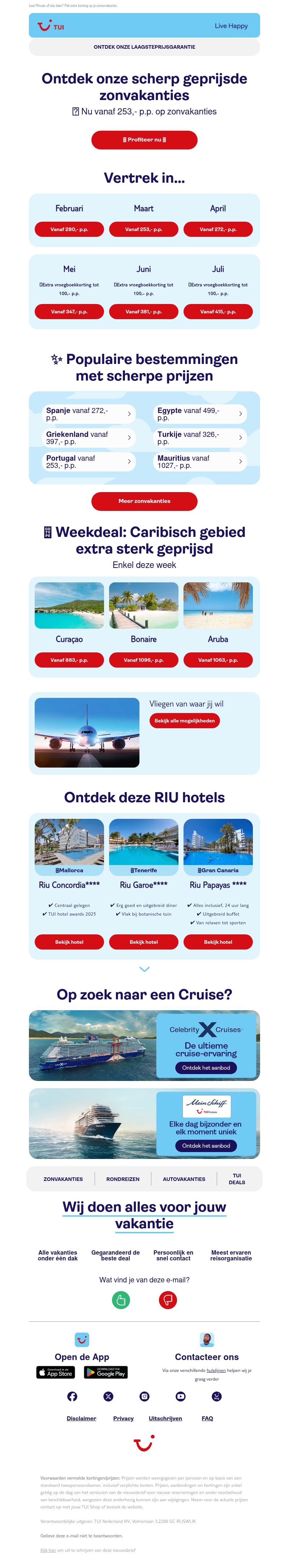 ⚪ 1 week weg vanaf 253,- p.p. ⚪ 1 week weg vanaf 253,- p.p.