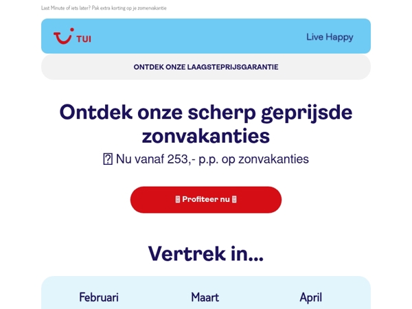  ⚪ 1 week weg vanaf 253,- p.p.  